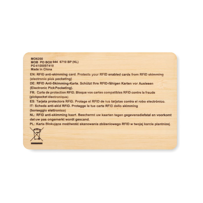 Objet publicitaire en bambou personnalisable – CUSTOS + – Image 2