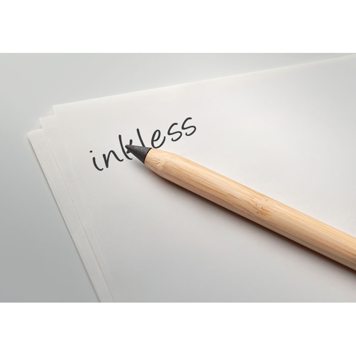 Stylo en bambou personnalisable – INKLESS PLUS – Image 2