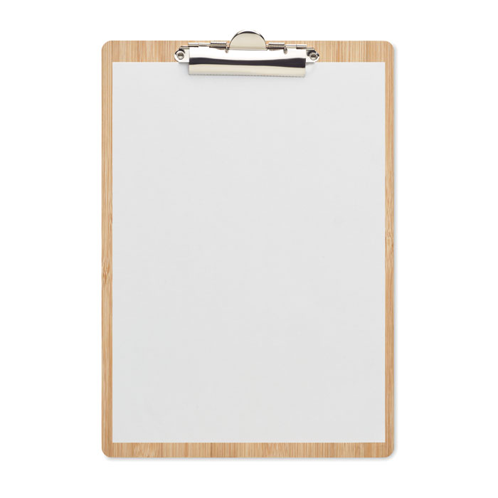 Objet publicitaire en bambou personnalisable – CLIPBO – Image 4