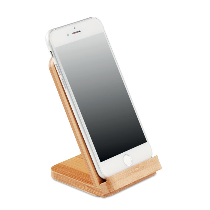Chargeur sans fil en bambou personnalisable – WIRESTAND – Image 3